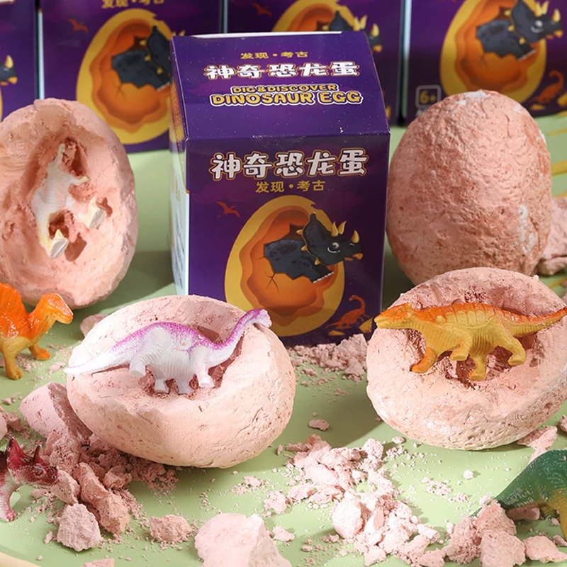 Dinosaur Eggs jurassic Park Tyrannosaurus Model Toys Scientific Mining Archeology Digging Educational Toys For Kid Boy 4