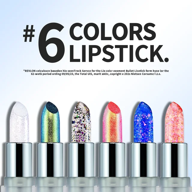 Colour Shifting Glitter Duo Chrome Lipstick Makeup 4