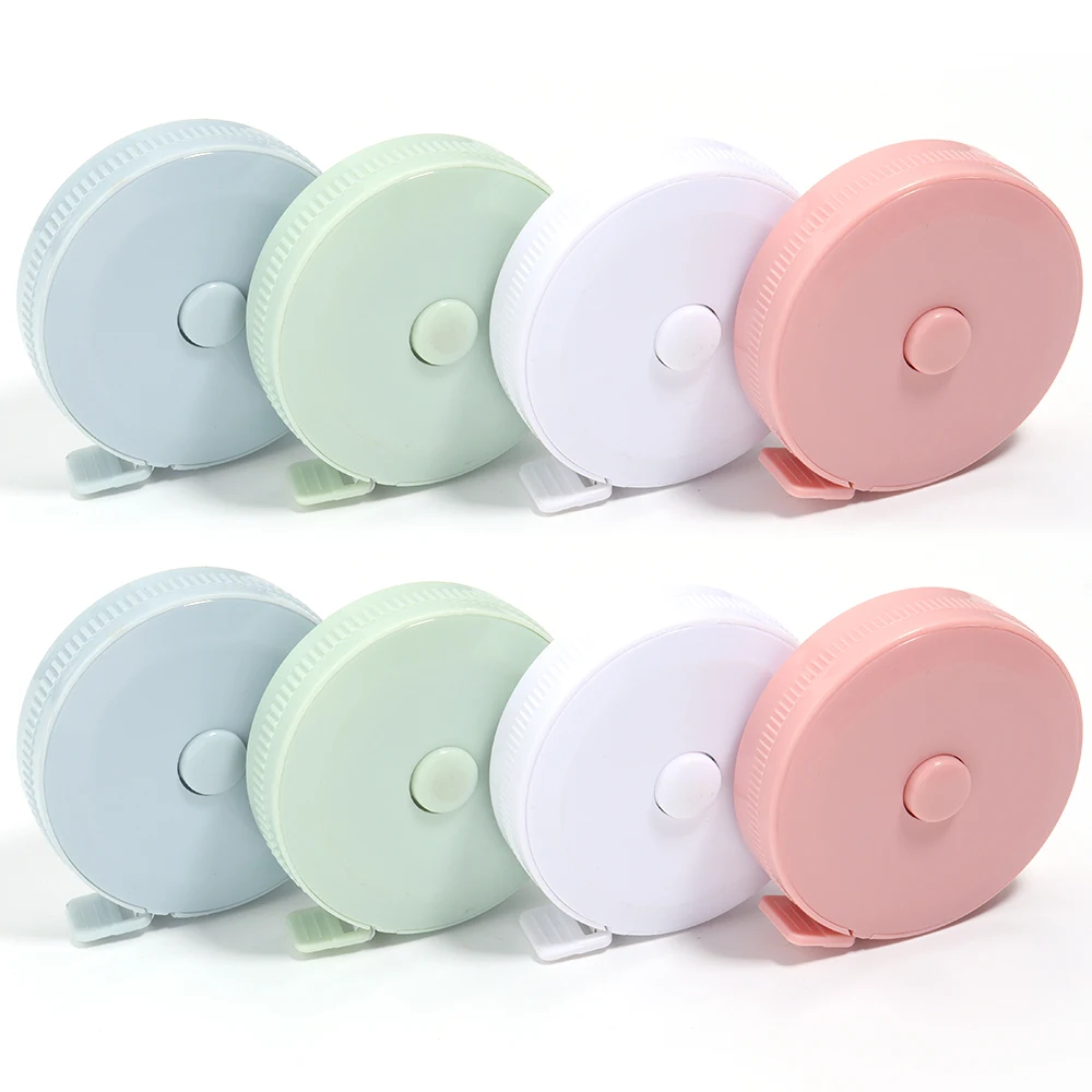 1.5미터 소프트 테이프 측정기 바디 재봉용 유연한 테일러 자 센티미터 인치 휴대용 자동 잠금 측정 테이프