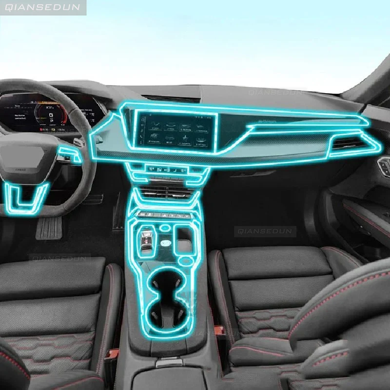 For-Audi-RS-E-tron-GT-2021-2022-2023-Car-Interior-Protection-Film-TPU ...