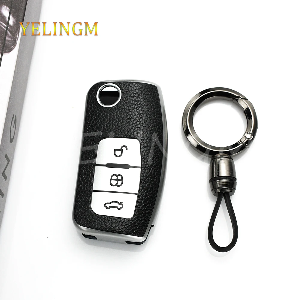 Premium Car Key Shell Fob Case Cover - Keyless Protector, Black