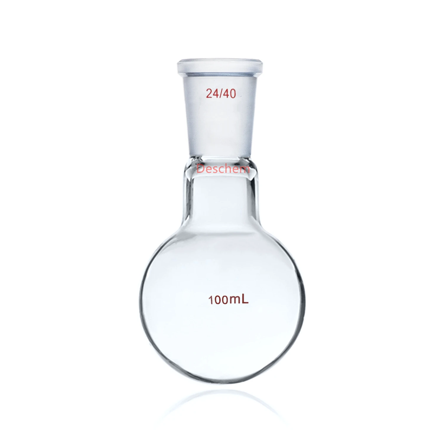 100ml,24/40,1-Neck,Round Bottom Glass Flask,Single Neck,Lab Boiling Bottle