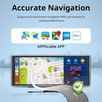10.26、11.26inch IPS touchscreen multimedia video player, portable dashcam with wireless CarPlay/Android Auto dual-lens design. - Image 5