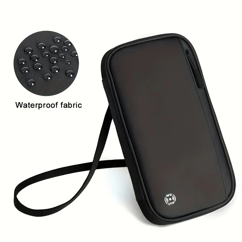 Travel Passport Wallet Passport Holder RFID Blocking Waterproof Bag Document Organizer For Women And Men