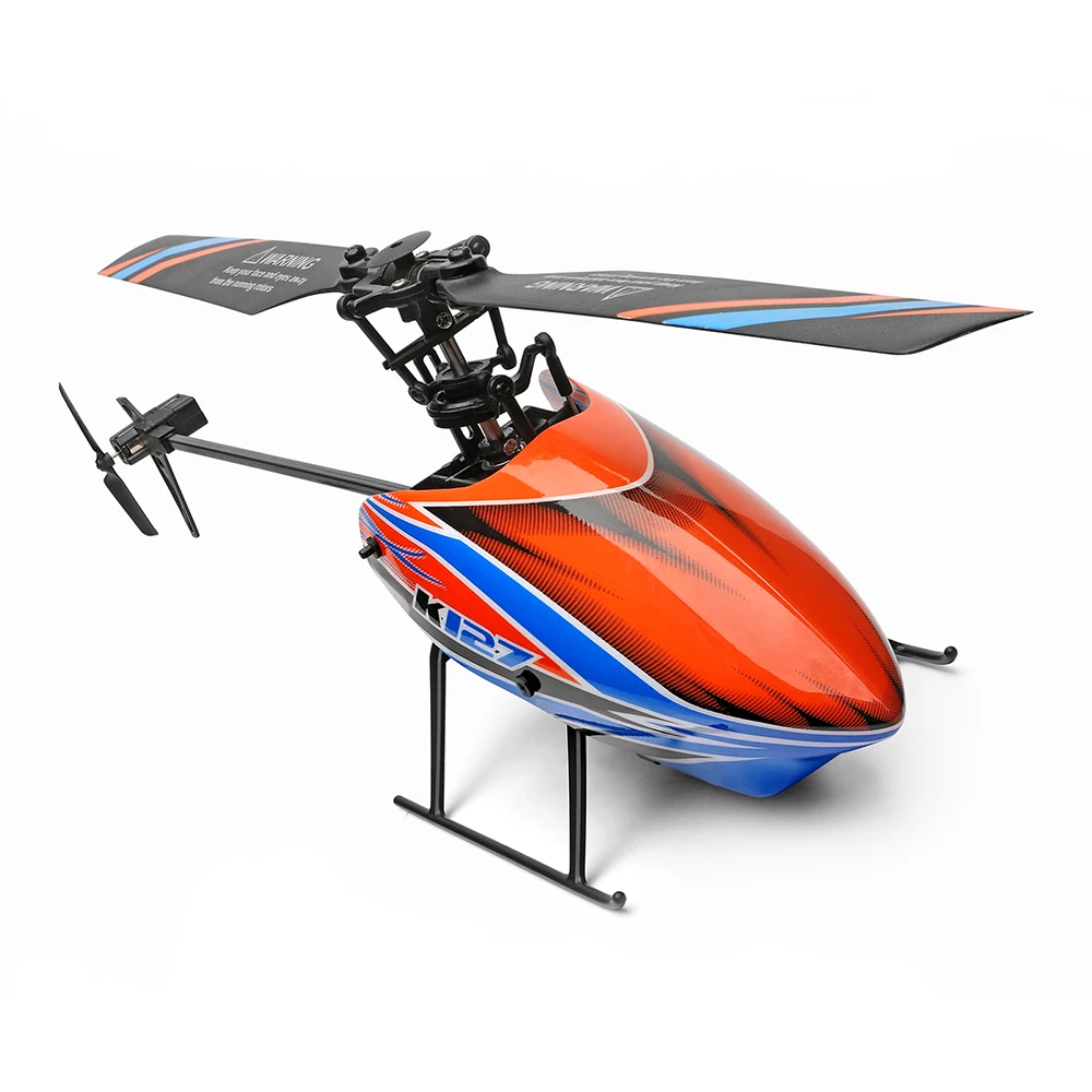 Détail de la télécommande 2.4G et du WLtoys K127, prêt pour le vol stationnaire à hauteur fixe