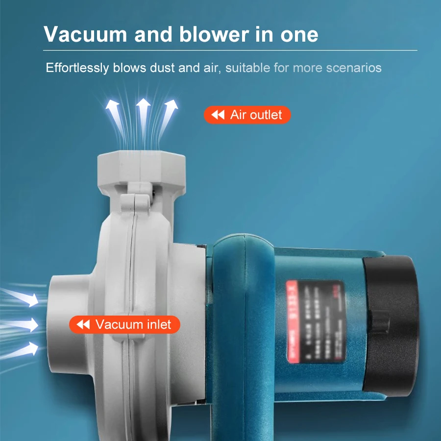 2 in 1 Workshop Vacuum Blower 4580W Electric Dual-function Dust Collector