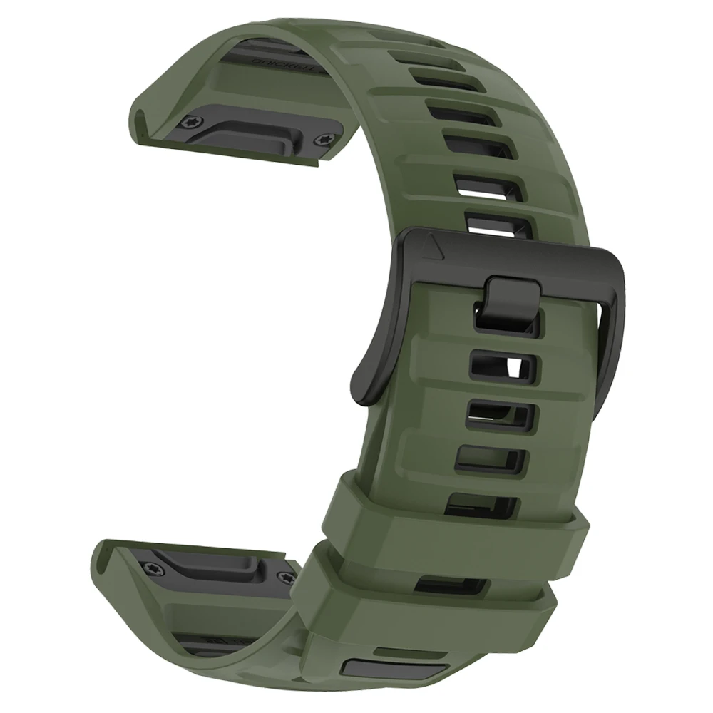 Enhanced Silicone Sports Strap - Outdoor QuickFit Bracelet, 22-26mm