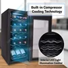 PKCWC18 Cooler, 18 Bottle, Stainless Steel -13.6"D x 17.7"W x 30.3"H 3