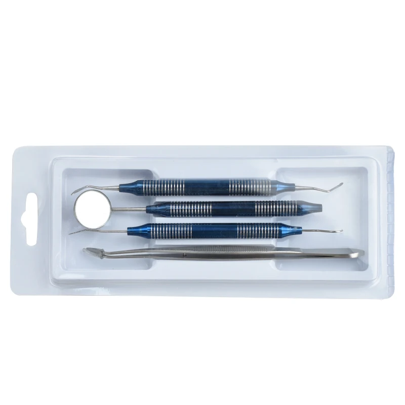 5X Set Dentale Pulizia Dei Denti Rimozione Tartaro Sonda Dentale - Foto 7