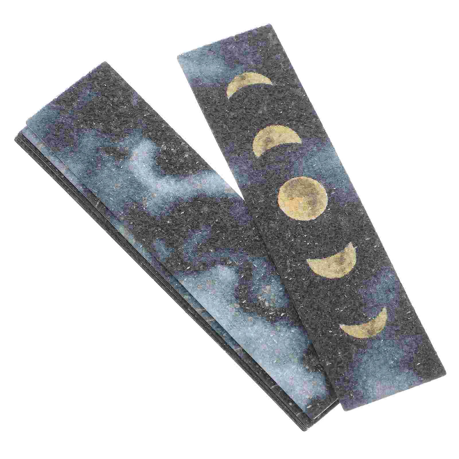 

5 Pcs Calming Stickers Stylish Paper Applique Black Stress Accessory Rough Texture Sensory