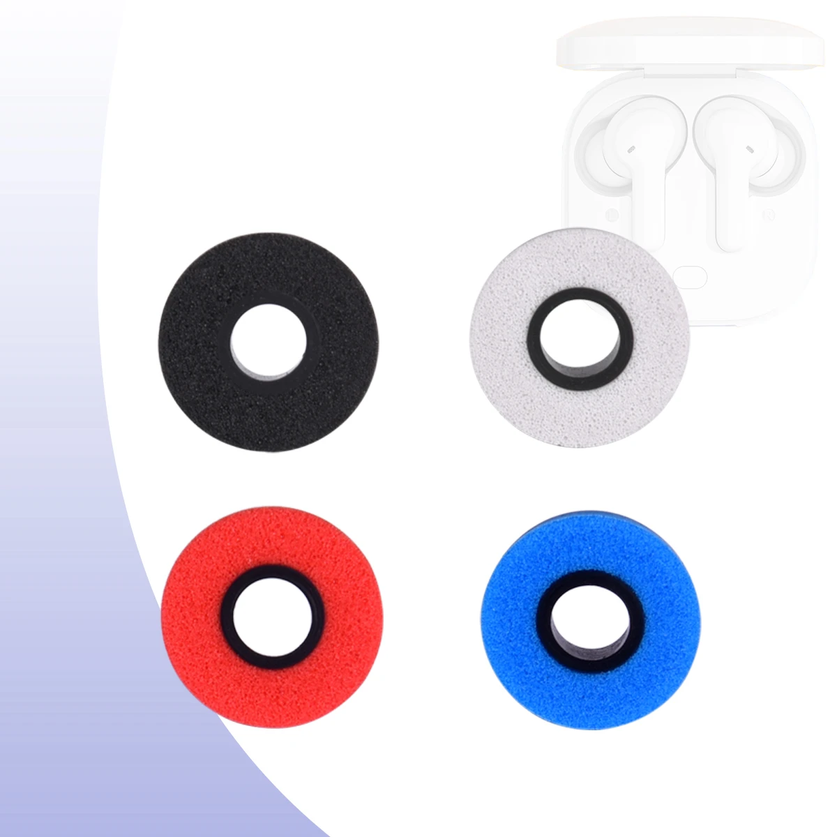 6Pcs Memory Form Ear Tips for QCY T13 Earbuds Tips for FlyPods3 Eartips for XIAOMI Air 2 Pro TWS Noise Reducing Ear cap