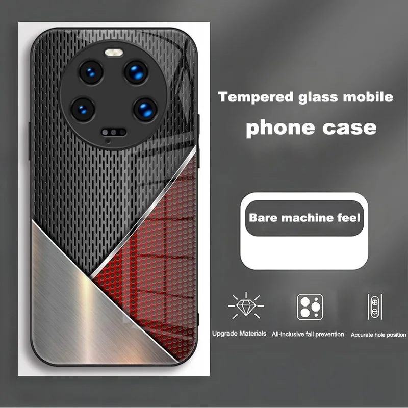 Fashion Painting Full Protective Phone Case with Tempered Glass