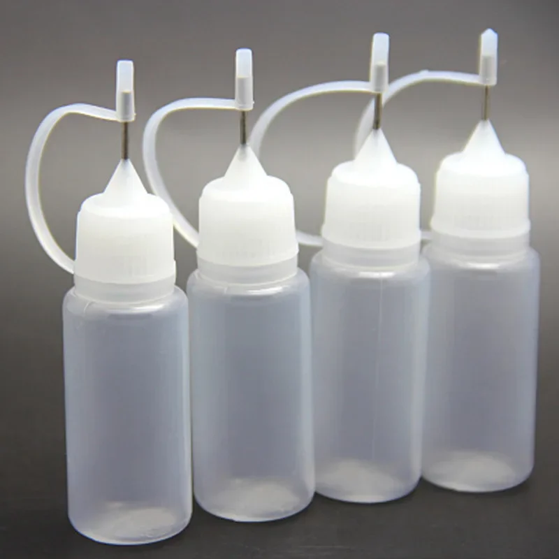 5ml 10ml 20ml 50ml PE Plastic Squeezable Tip Applicator Bottle Refillable Dropper With Needle Tip Caps For Glue 5pcs Refillable Bottles Glue Applicator Bottle Plastic Storage Bottle