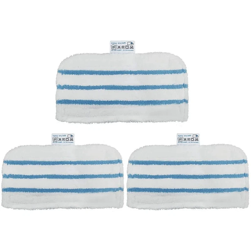 

3 Pack Washable Pads Replacement For Black Steam Mop Compatible 1600 Series, HSMC1300FX HSMC1321 HSMC1361SGP