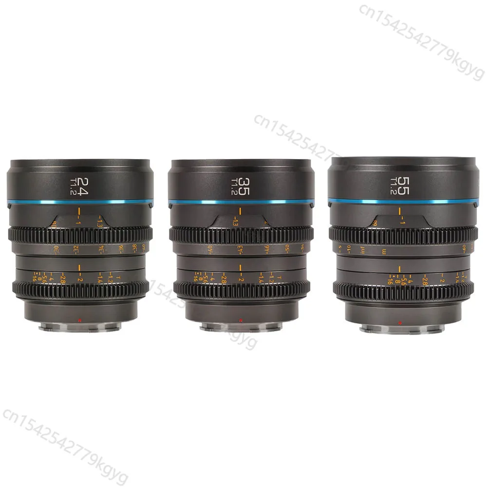 Camera lens SIRUI Night Walker 24mm 35mm 55mm T1.2 S35 Cine For Sony E Fuji X Canon RF Red komodo RF Lumix MFT M4/3 Mount Cameras