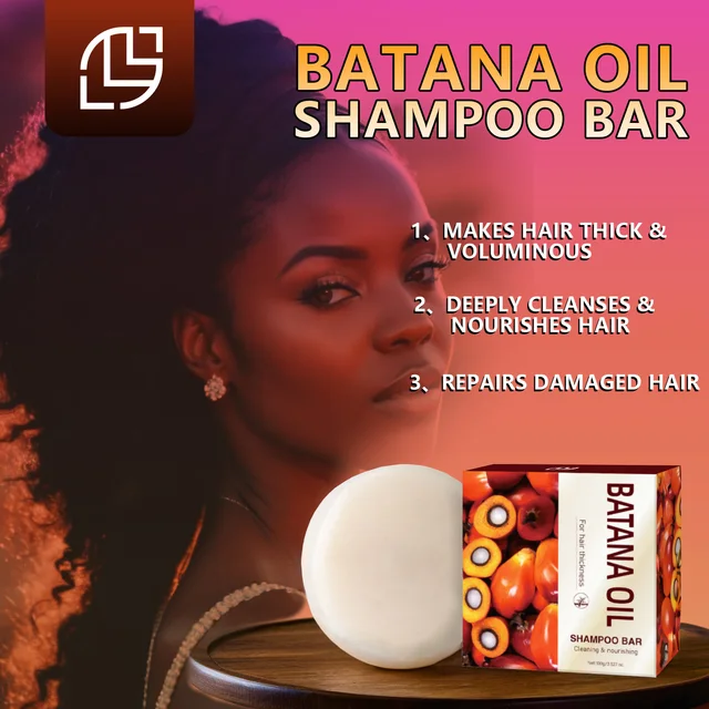 Batana Oil Shampoo Bar For Hair Thickness Cleaning Nourishing Scalp Smoothing Moisturizing Anti Hair Loss Anti-Breakage Soap