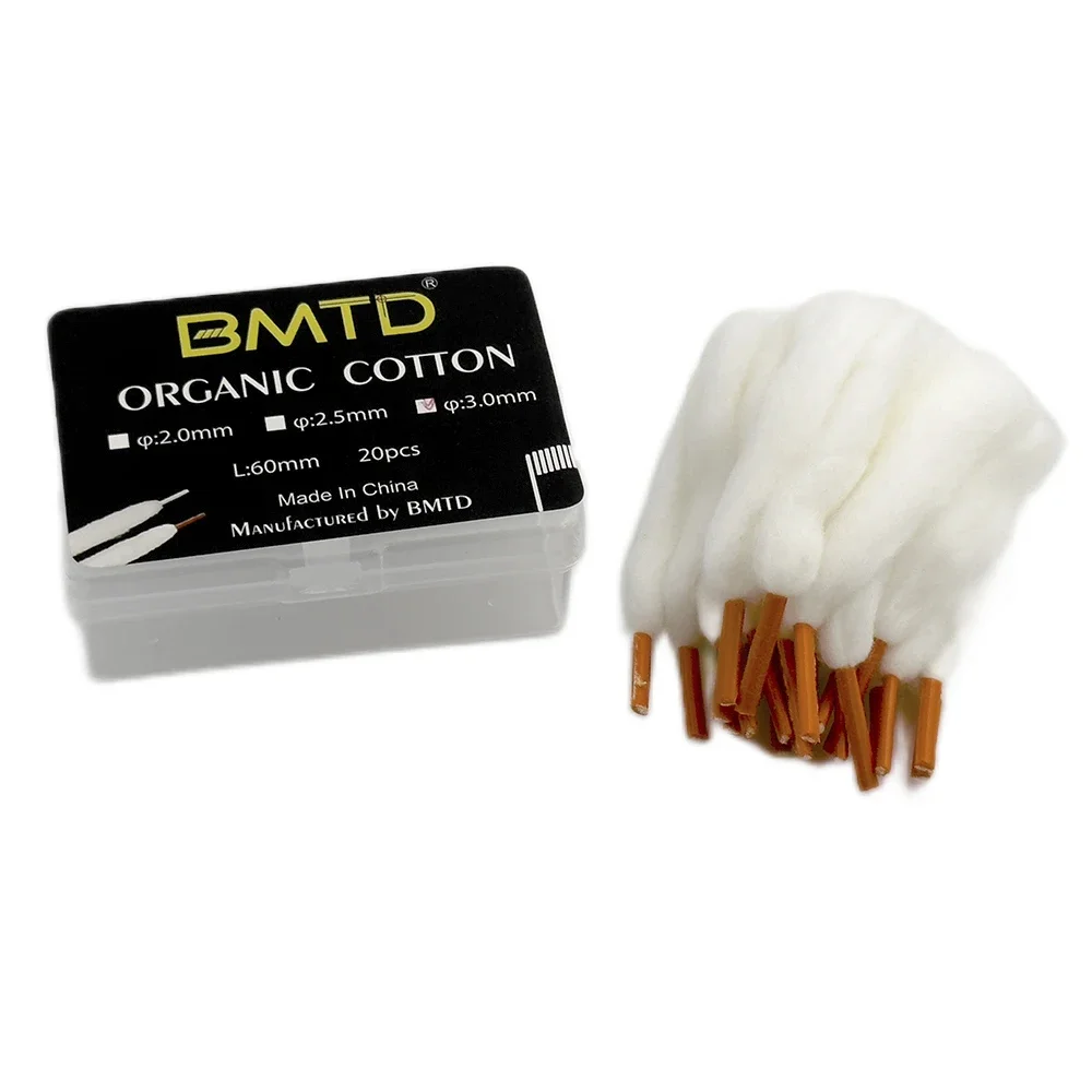 Original Shoelace Organic Cotton 3.0mm Wick Preloaded DIY Oil Guide Rebuild Heating Cotton