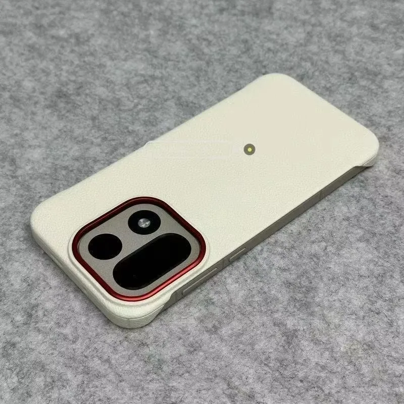 Luxurious Slim PU Leather Silicone Phone Case - Elegant Thin Protective Back Cover