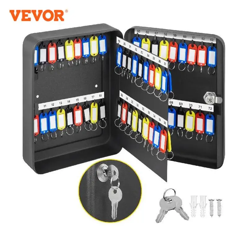  VEVOR Key Cabinet, Key Lock Cabinet Steel, Q235 Steel