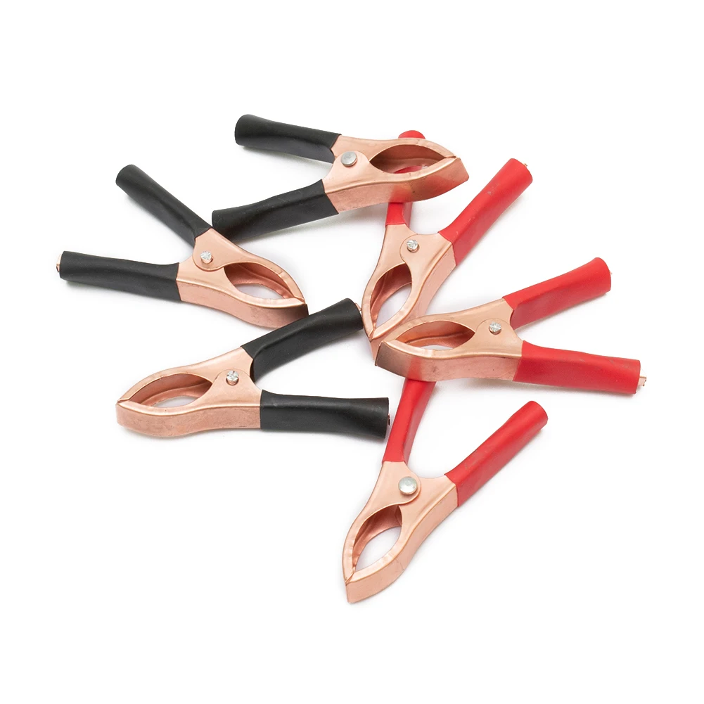 Alligator Clips 2/10/20pcs 30A 70mm Car Alligator Clips Connector Battery Test Lead Clips Insulated Alligator Clamp Connector
