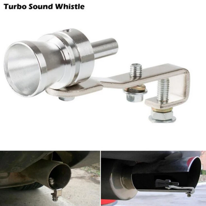 Motorbike Car Exhaust Fake Turbo Whistle Pipe Sound Muffler Blow Off Valve Universal Simulator Whistler