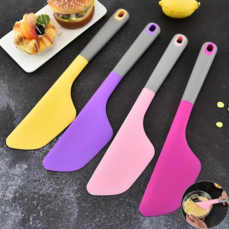 Extra Large Silicone Cream Baking Scraper 34Cm Non Stick Butter Spatula Smoother Spreader Heat Resistant Cookie Pastry Scraper