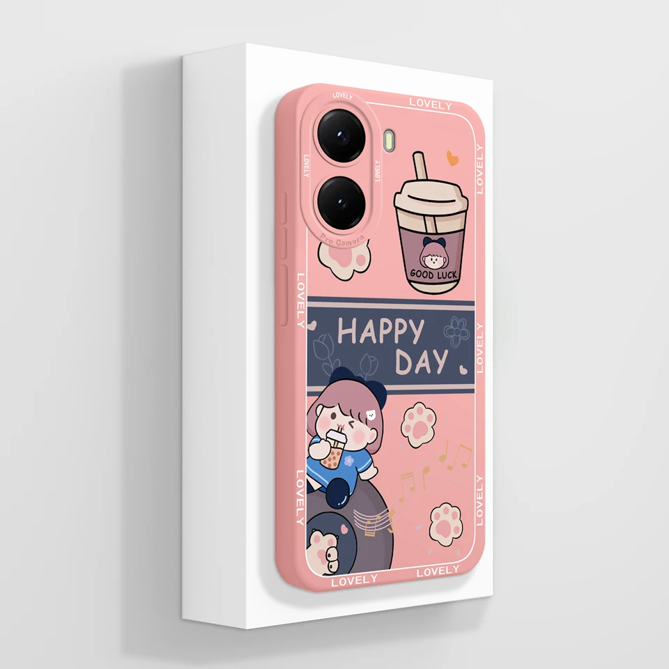 Sun Cat Flower Durable Shockproof Non-slip Liquid Soft Phone Case Cover