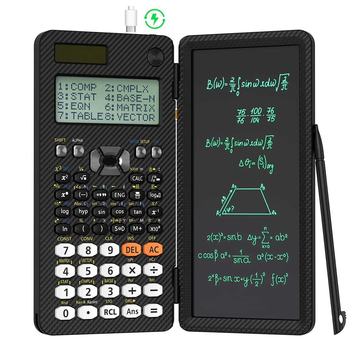 Rechargeable 991ES EX Scientific Calculators With LCD Writing Tablet Rechargeable 991ES EX Scientific Calculators With LCD Writing Tablet