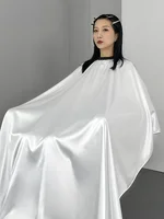 Satin Professional Hairdressing Apron Hair Cutting Satin Leopard Printing Cape Barber Styling Salon Camps Hairdresser Wrap Cloth 1