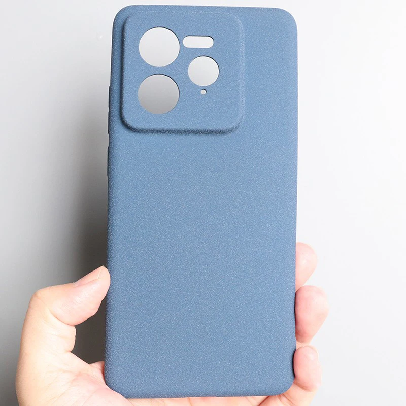 Sand Matte Soft Silicone Anti-Slip Protective Phone Case with Camera Guard