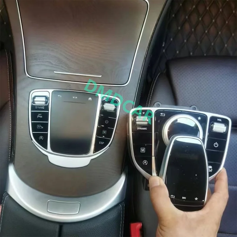 Ulepszenie starego wnętrza do nowego kontrola centralna panelu trymowania myszy dotykowej łatwa instalacja dla Benz E / C klasy GLC 2015-2019