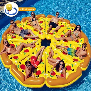 Hot Giant Pizza Swimming Pool Floating Inflatable Mattress Swimming Ring Circle Island Cool Water Party Pool Toy Pool Float 1