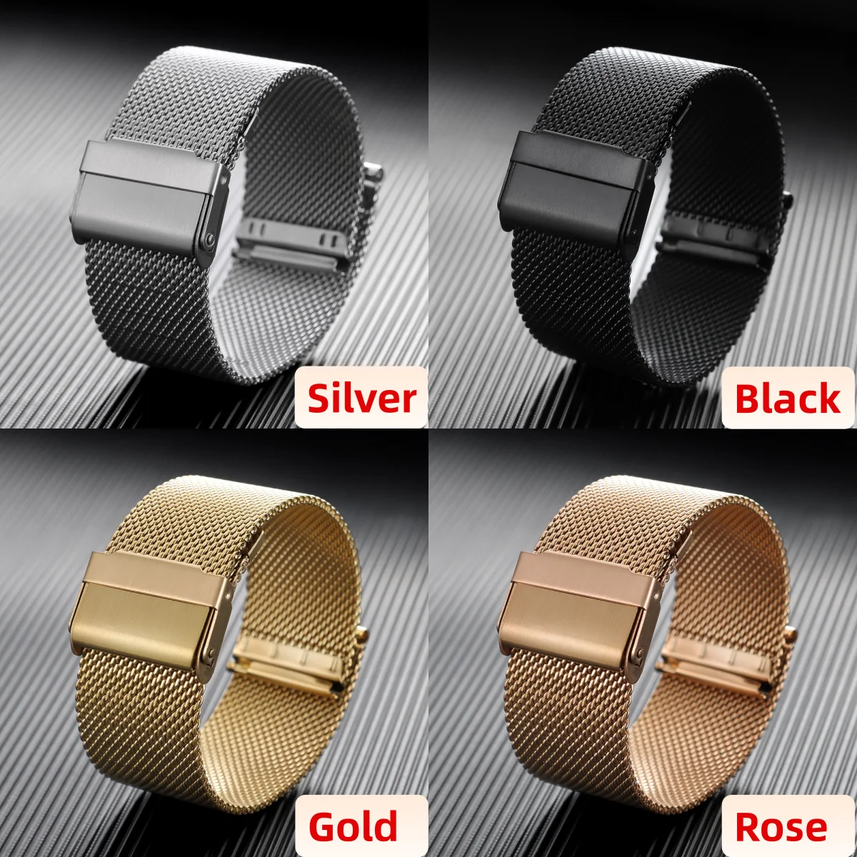 Stainless Steel Milanese Mesh Band - Elegant Mesh Watch Bracelet