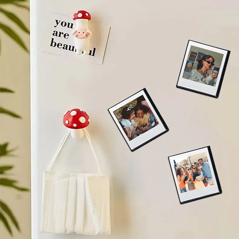 5pcs 4-Inch SQ Photo Frame Magnetic Suction Creative Refrigerator Sticker for Fujifilm Instax Square SQ1 SQ6 SQ40 Camera Films