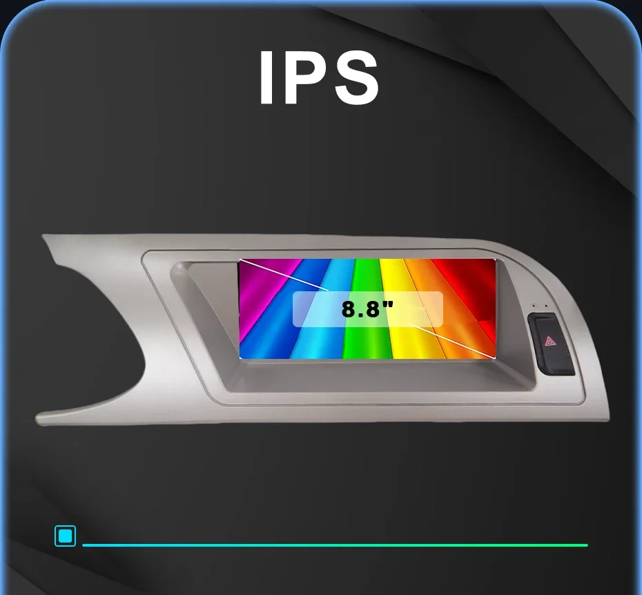 Android Auto CarPlay 8,8" Multimedia-Bildschirm Linux System Radio für Audi A4 A5 B8 S4 S5 2009-2016 mit Mirror Link-Funktion GPS – Detail 6