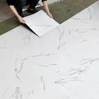 Simulated Marble Tile Floor Sticker PVC Waterproof Self-adhesive for Living room Toilet Kitchen Home Floor Decor 3d Wall sticker 6