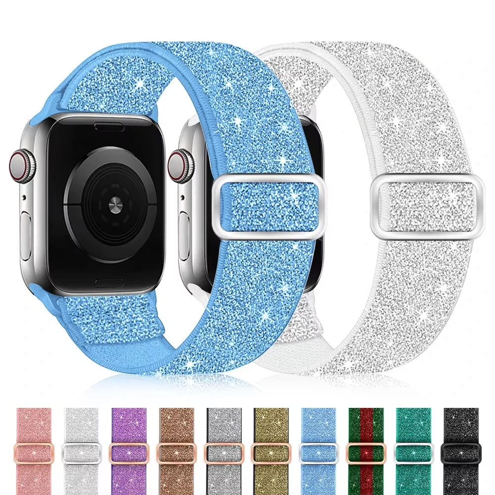 Bohemian Elastic Shiny Nylon Strap Bracelet