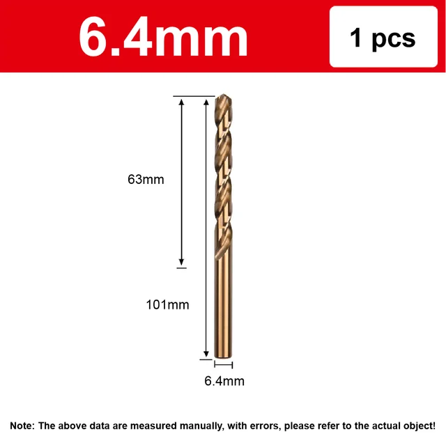 1.0mm9mm Cobalt Coated Twist Drill Bit Set HSS M35 Gun Drill Bit For