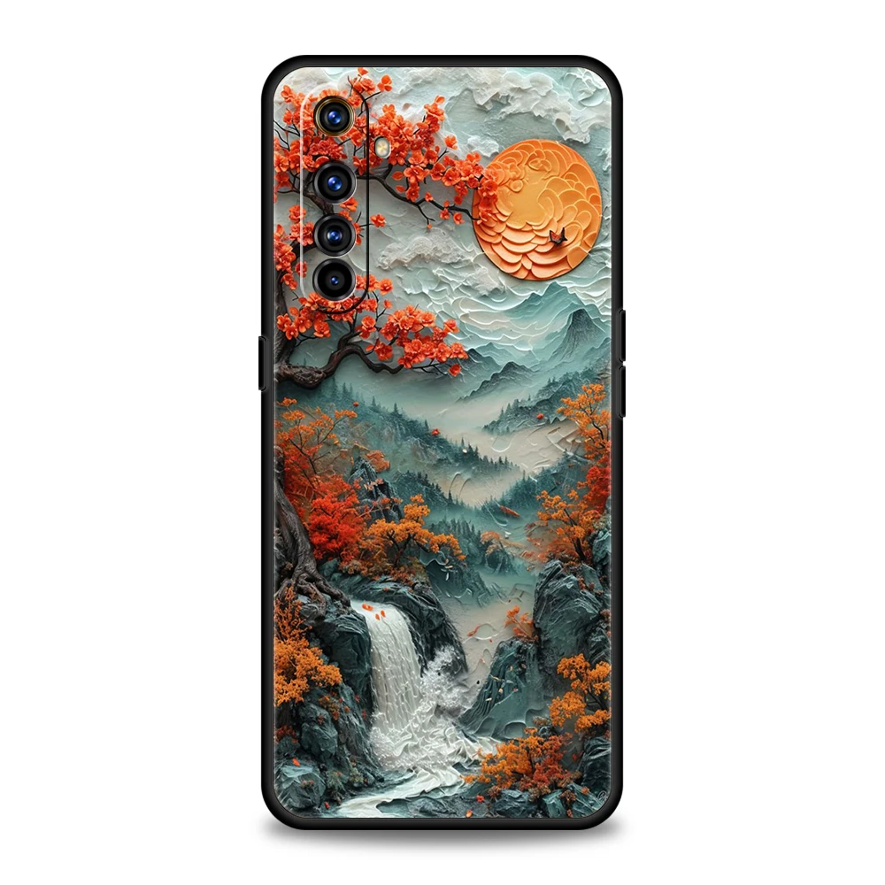 Landschafts malerei Handy hülle für Realme 8 9 Pro plus 8i 9i 6 7 gt2 c21 c25 c3 c11 11 pro 5g plus stoß feste Silikonsc halen taschen – Detail 8