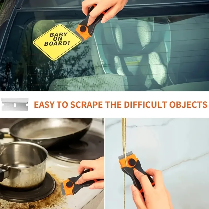 Razor Blade Scraper 2-in-1 Scraper Tool Multi-Purpose Cleaning Razor blade scraper razor blade scrapers