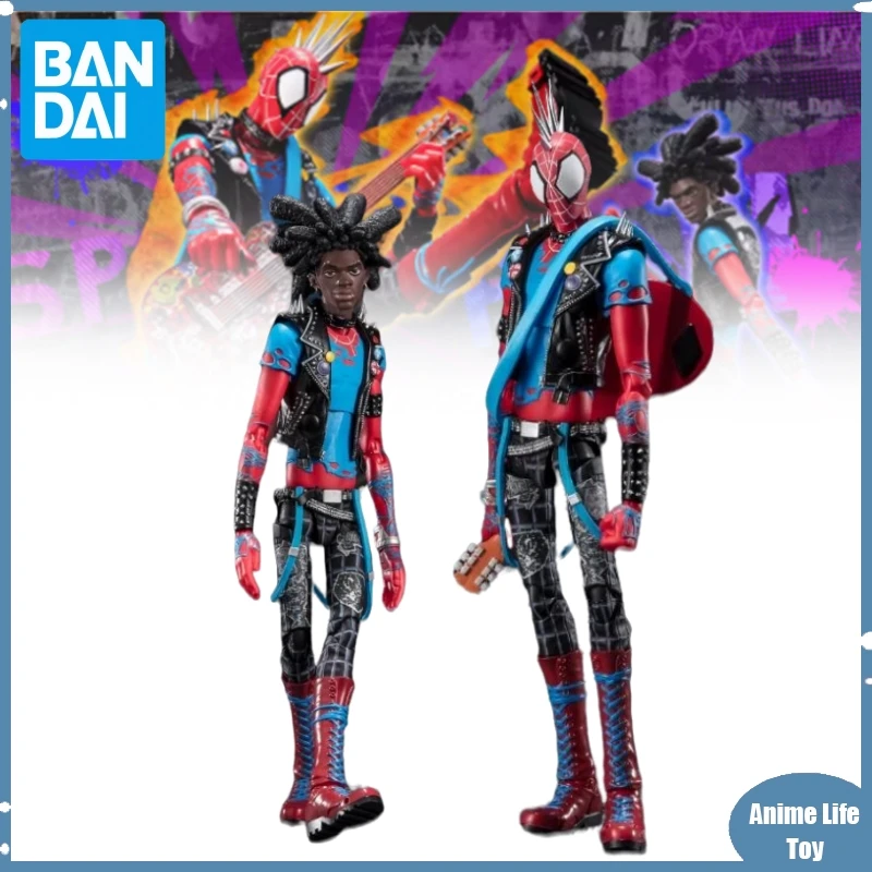 

Фигурки героев аниме Bandai S.H. Фигуртс паук-панк (Человек-паук: Across The Spider-Verse), игрушечные модели