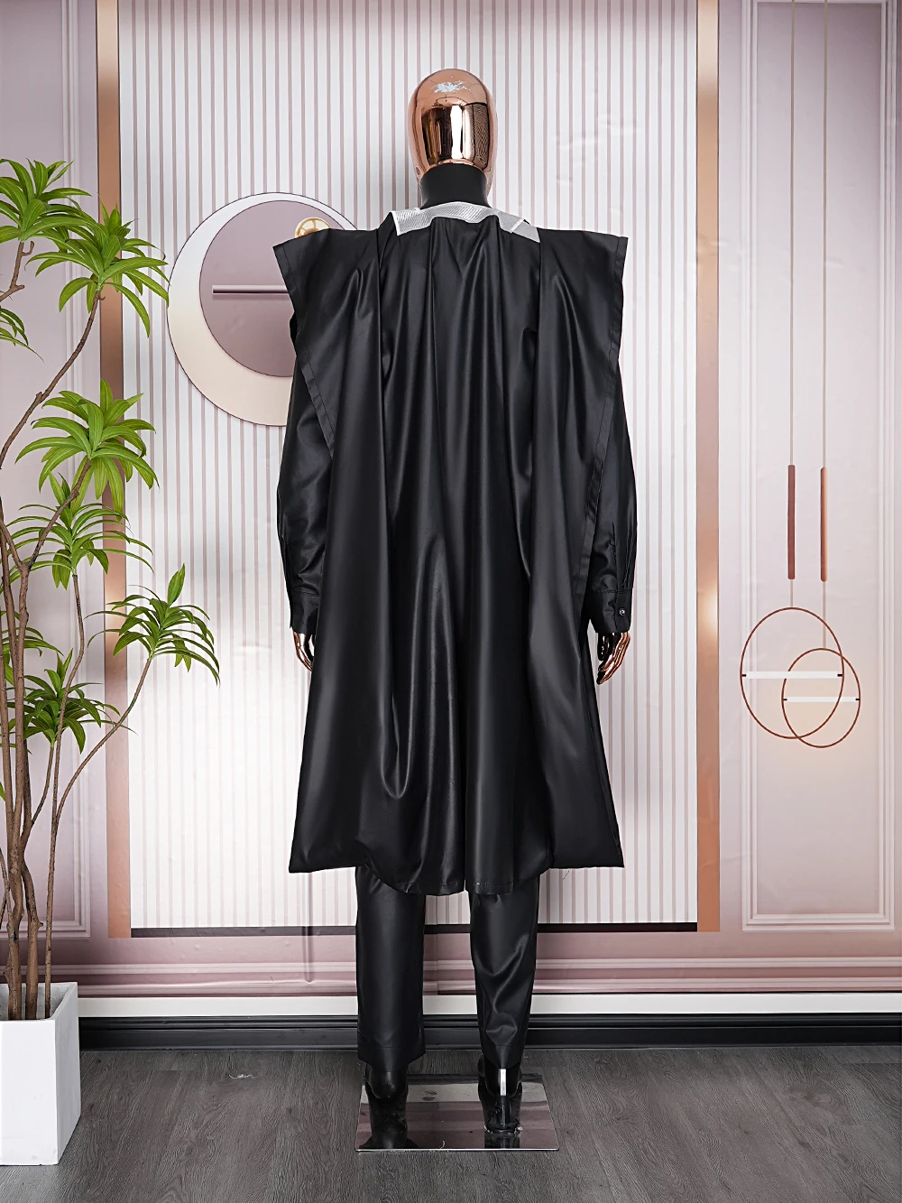 African Clothes for Men Bazan Trads Wears Robe Shirt Pants 3 PCS Set Embroidery Wedding Dress
