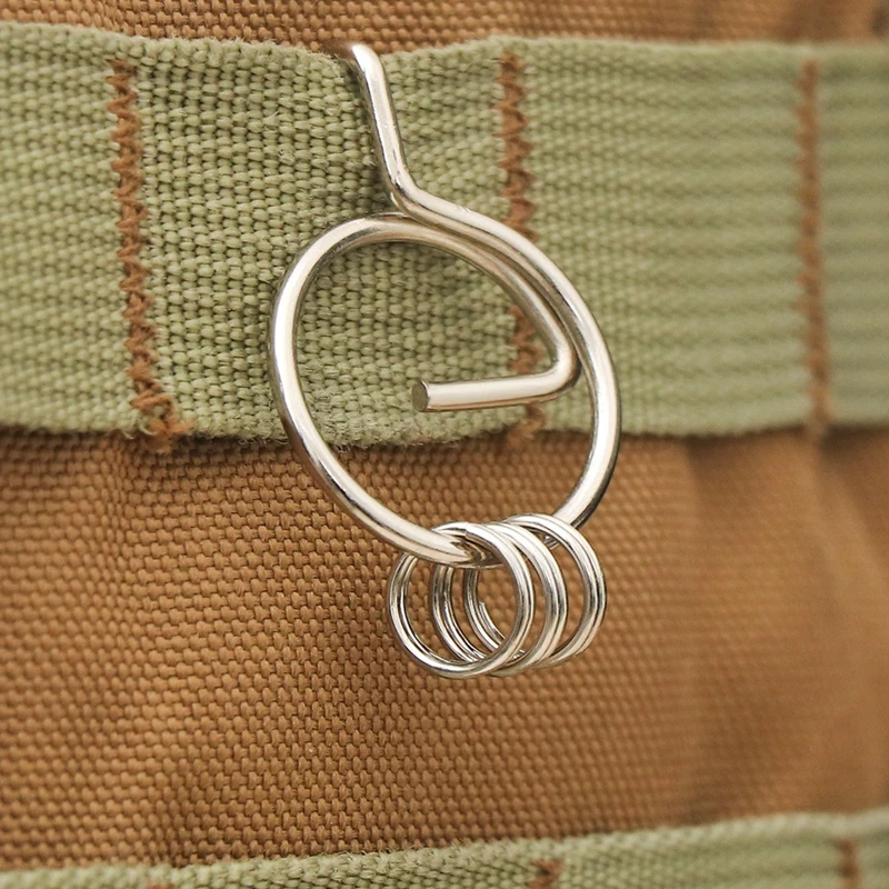 

10PCS Steel Ring Key Hanging Army Camping Gear Tool Travel Tactical Equipment Hiking Accessories Molle Multitool Hunting Outdoor