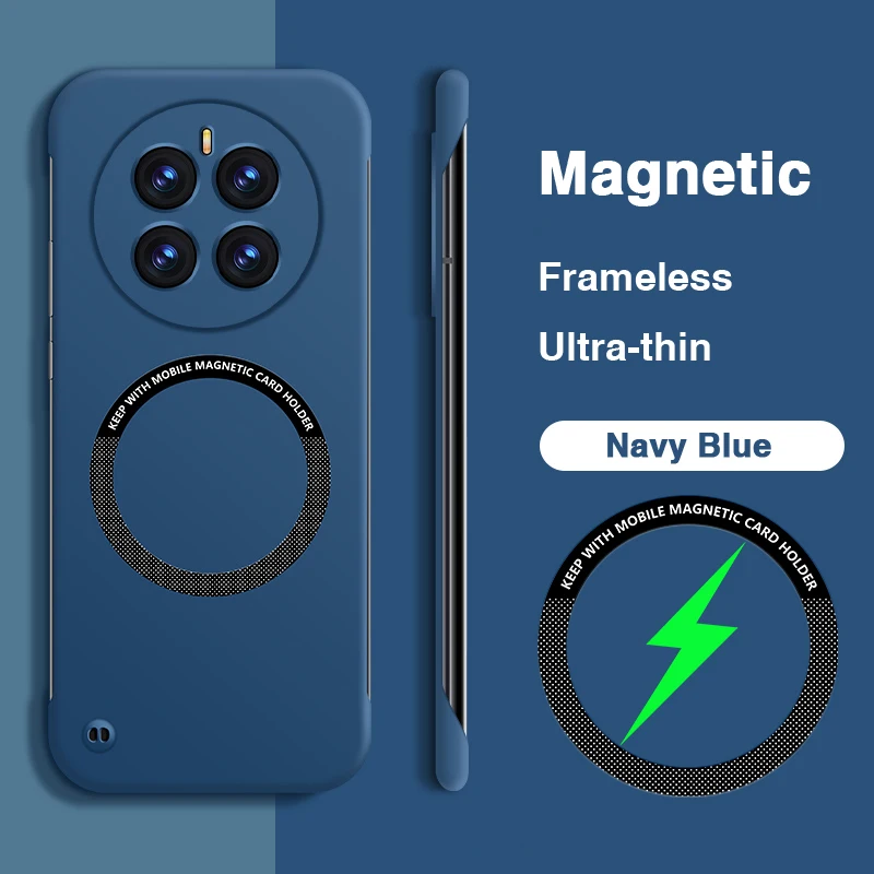 Sleek Magnetic Frameless Shockproof Phone Case with Magsafe Compatibility