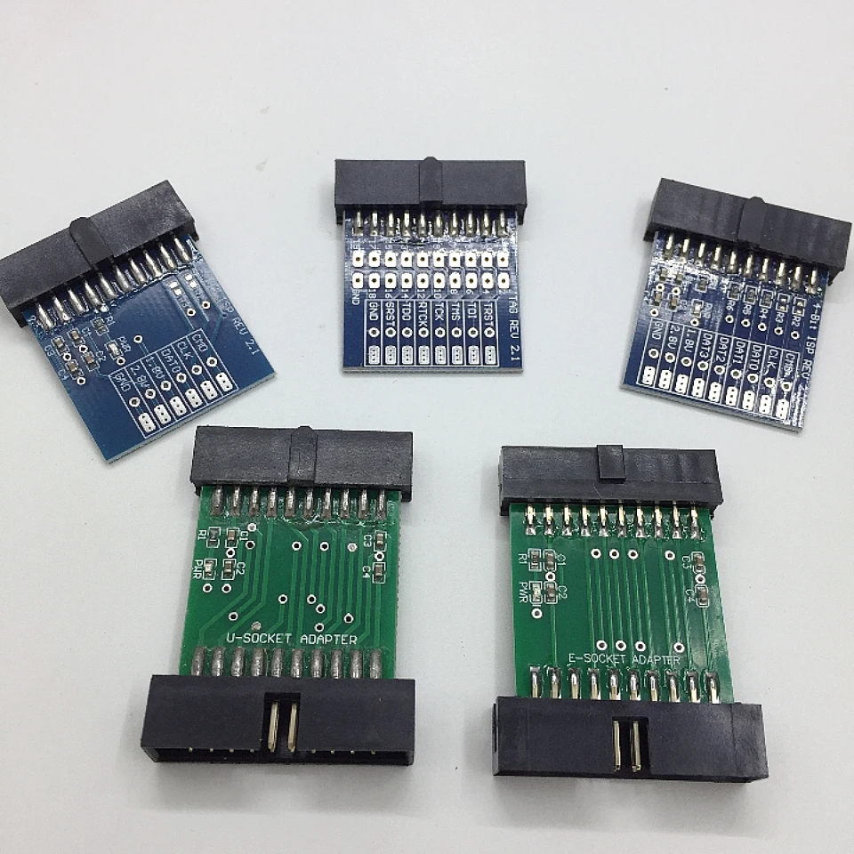 Z3X Easy Jtag Plua Box 및 Easyjtag 어댑터 도구, U/E-Socket, 1-4 비트 ISP REV 2.1, 5 in 1, 신제품