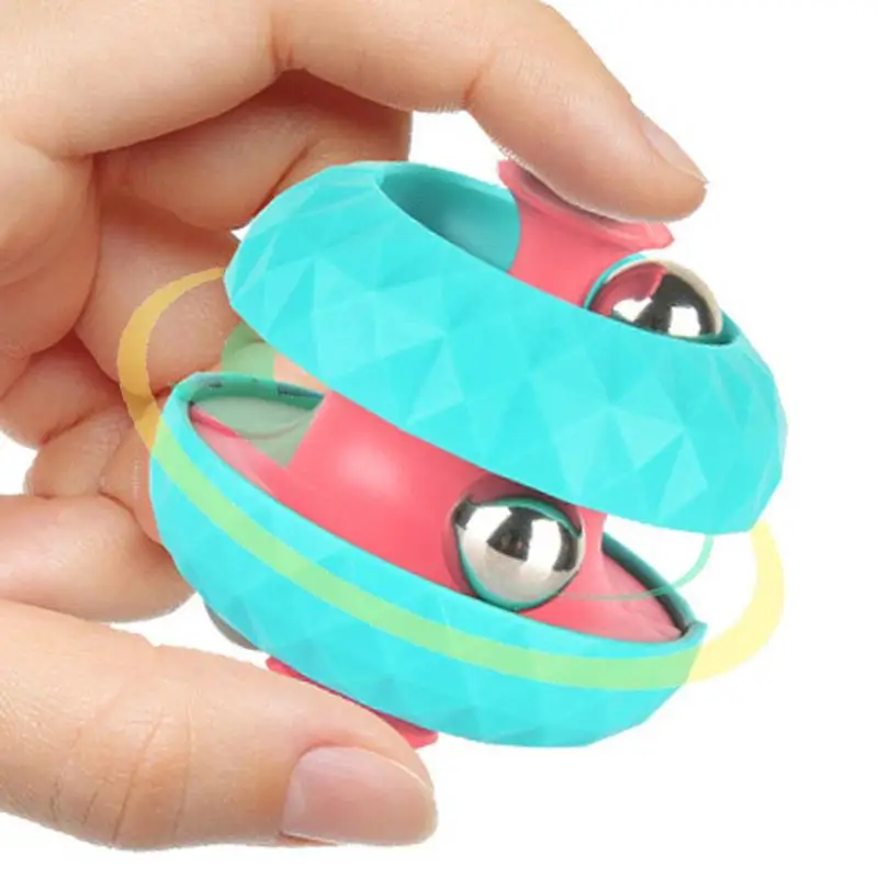 

Fidgets Spinner Metal Ball Track Pinball Fingertip Finger Gyro Many Way To Play Rotating Spinner Kinetic Toy Stress Relief