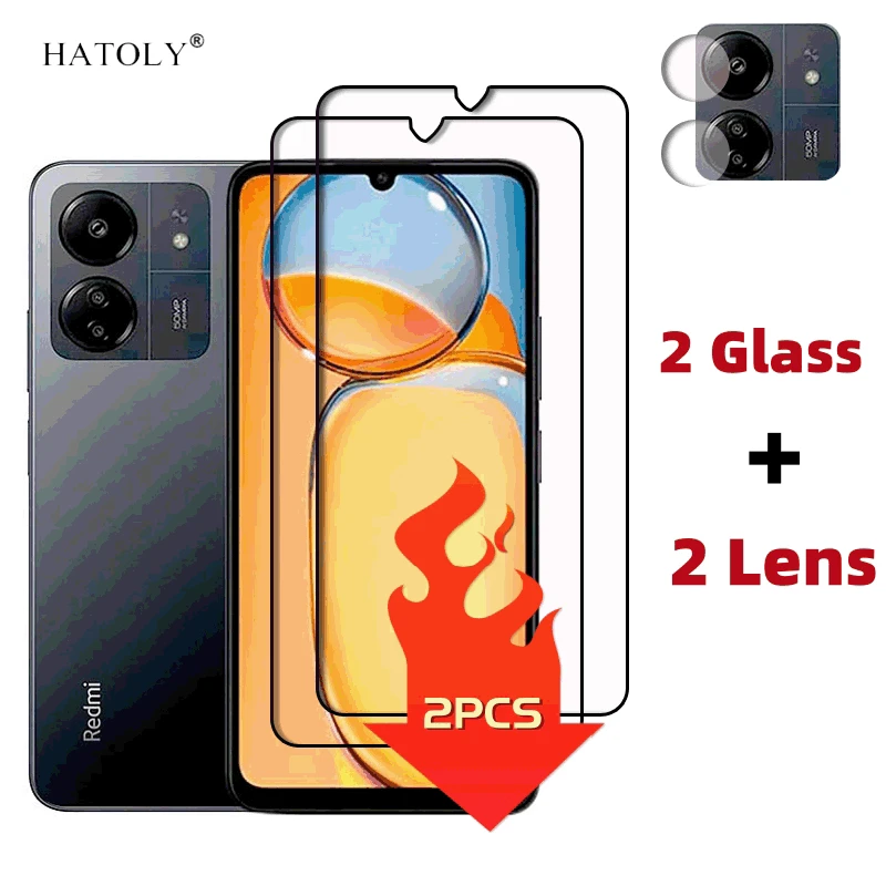Vetro Per Xiaomi 13C Vetro Temperato Trasparente Schermo Protettivo Vetro Per Xiaomi 13C 12C 10C 9A 9C 10A Vetro Per Fotocamera Per Xiaomi 13C