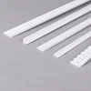 8Pcs 1:6/1:12 Dollhouse Miniature Accessories Molding Wood Trim Skirting Line Wall Panel Waist Lines White Baseboard Top Line 6