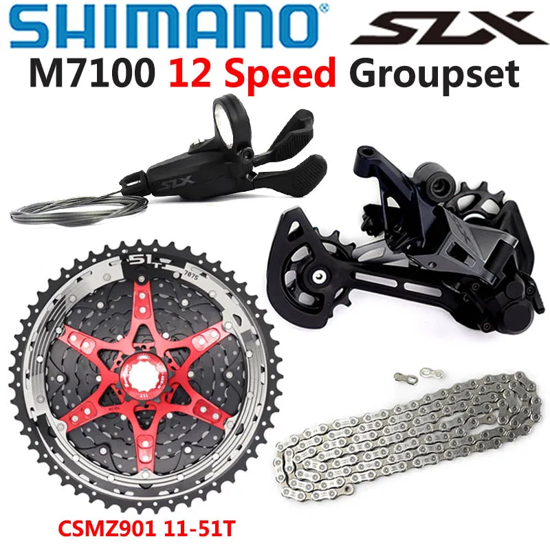 Shimano Slx Sunrace Mtb Groupset SHIMANO SLX M7100 12 Speed