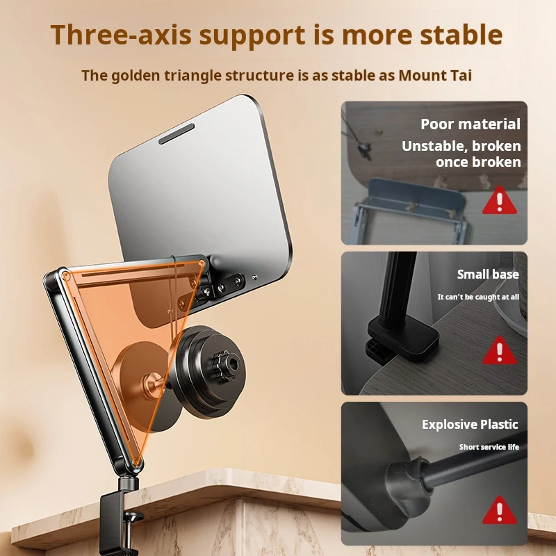 360-degree Foldable Cantilever Reading Rack Desktop Book Stand for Reading Rotating Book Stand for Books, Tablets